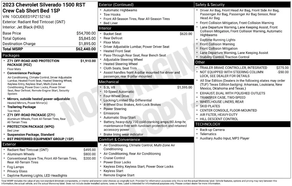 Used 2023 Red Chevrolet RST image 33