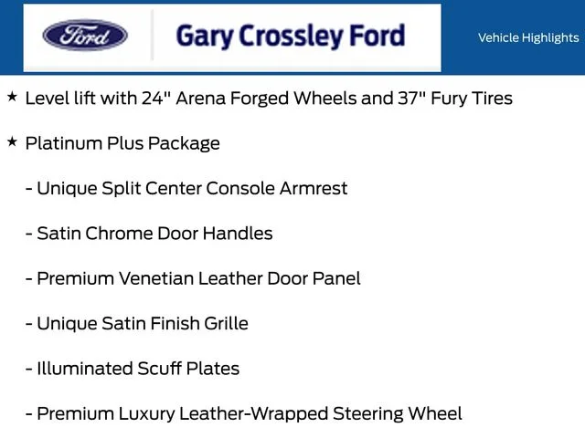 New 2026 White Ford Platinum Crossley Customs image 6