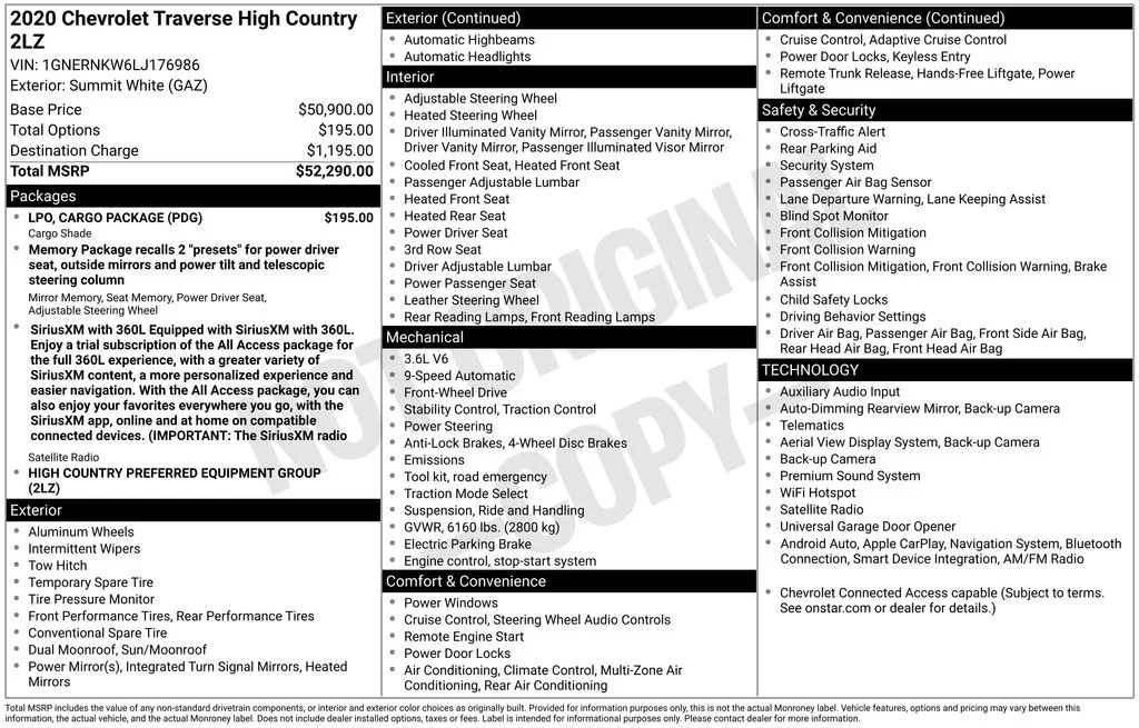 Certified Used 2020 White Chevrolet High Country image 5