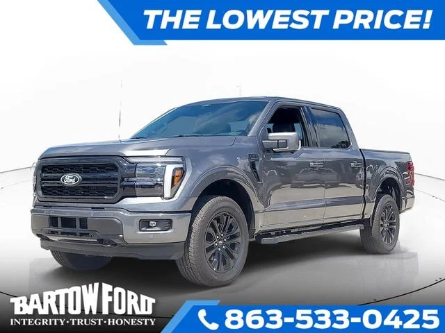 New 2026 Gray Metallic Ford Lariat image 1
