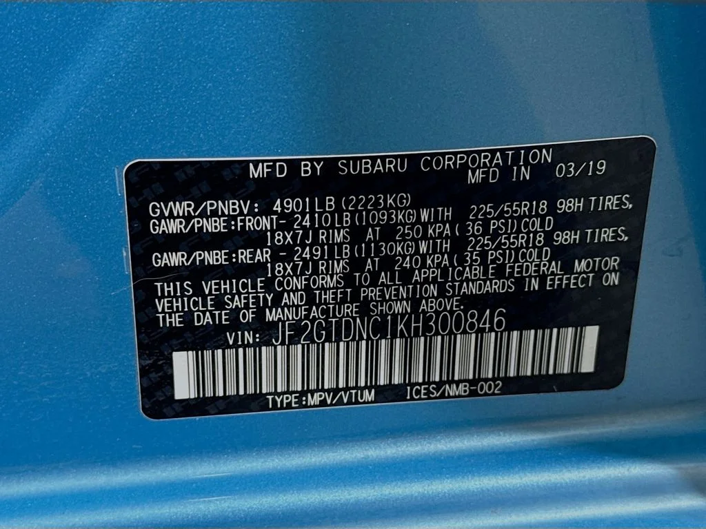 Used 2019 Blue Subaru Hybrid image 40