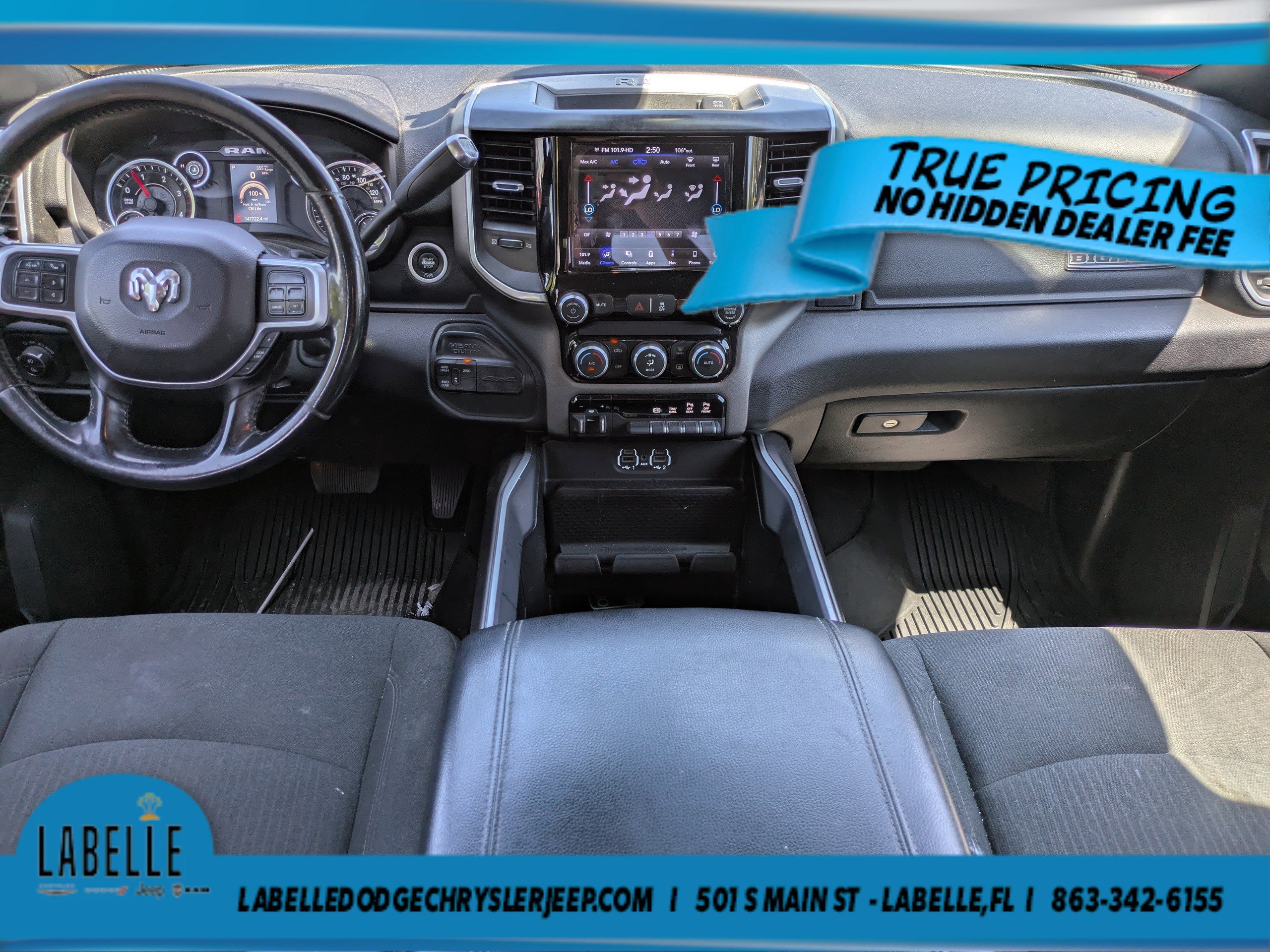 Used 2021 Diamond Black Crystal Pearlcoat Ram Big Horn image 13