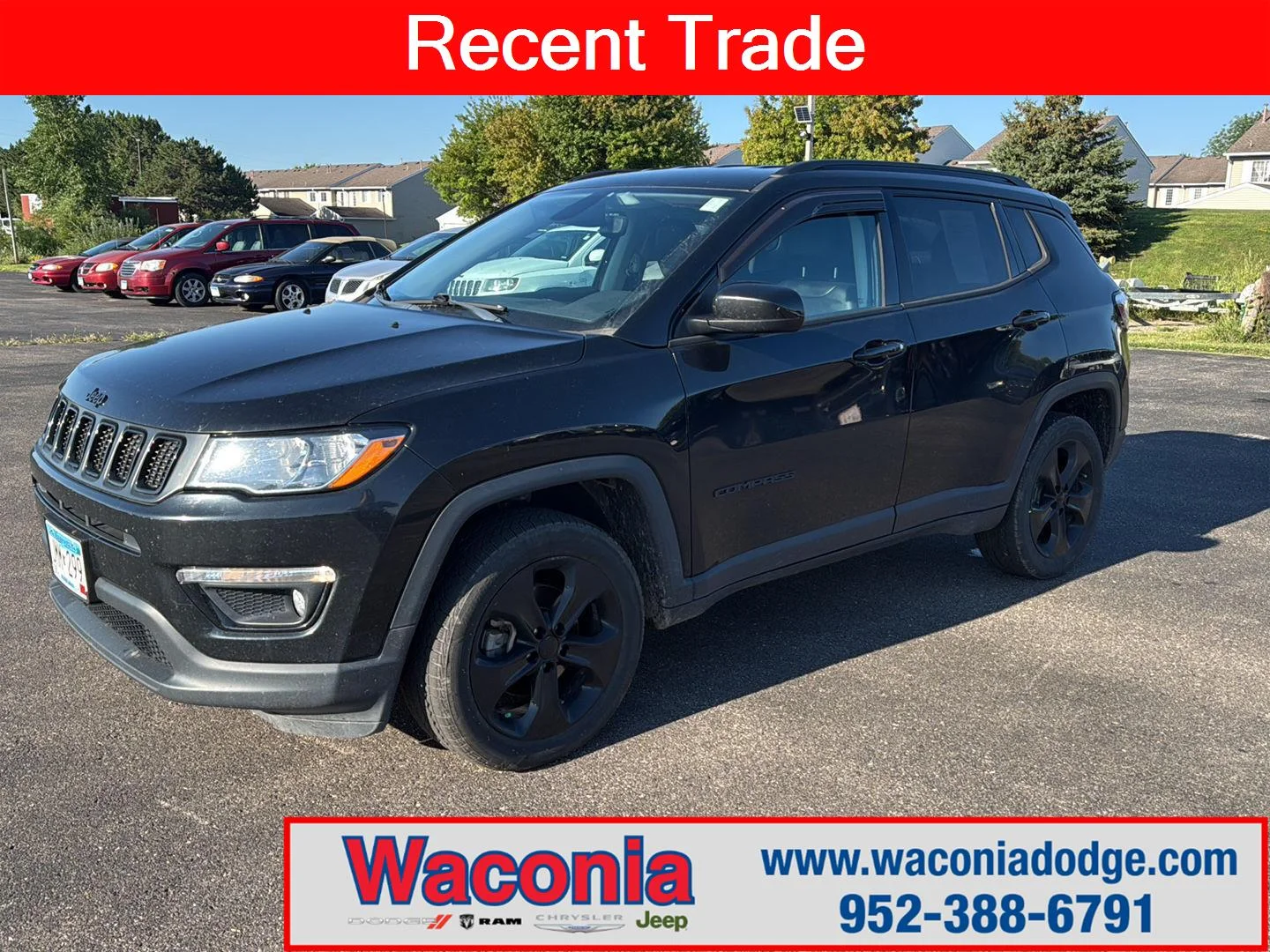 Used 2020 Diamond Black Crystal Pearlcoat Jeep Altitude image 1