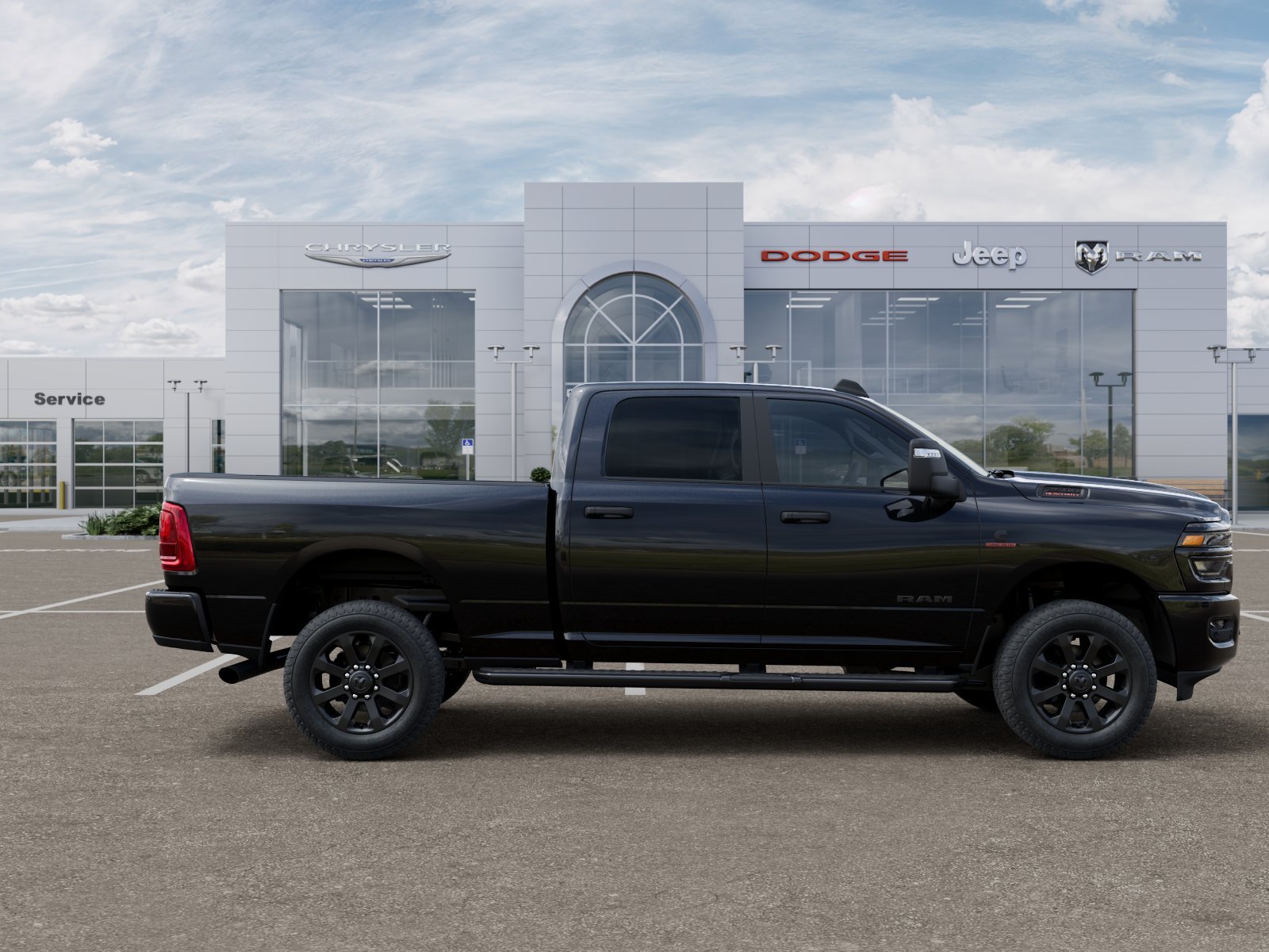 New 2026 Diamond Black Crystal Pearl-Coat Exterior Paint RAM Big Horn image 51