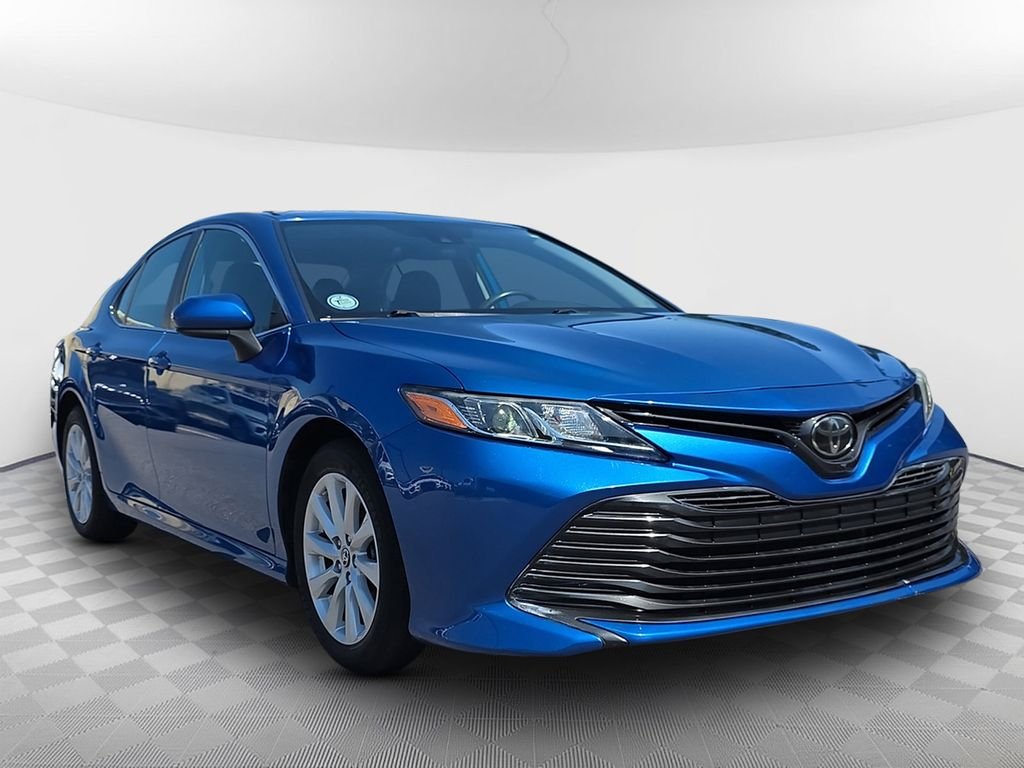 Used 2019 Blue Toyota LE image 2