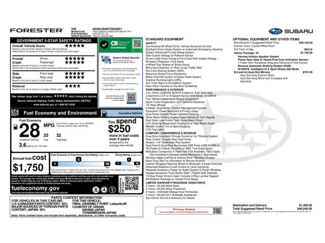 New 2026 CRYSTAL WHITE PEARL Subaru Sport image 11
