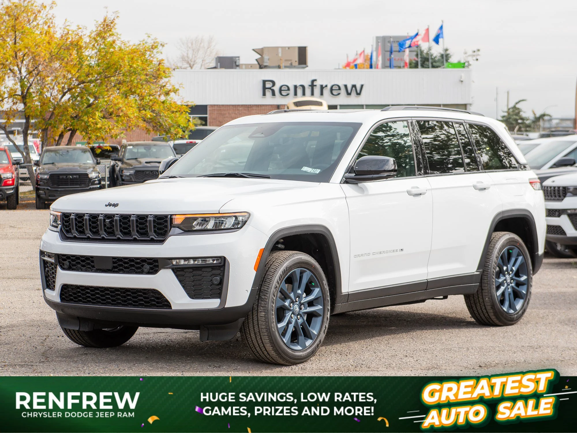 New 2026 White Jeep 85th Anniversary* 4x4, Trailer Tow Pkg, Turbo, Panoramic Sunroof image 1