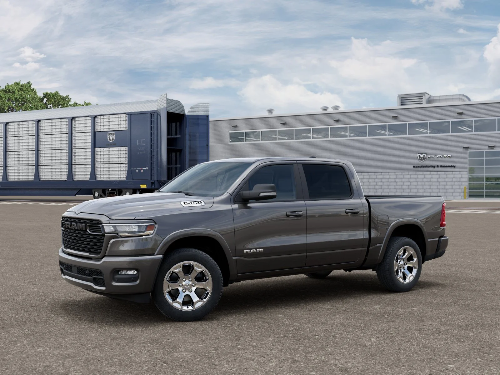 New 2026 Granite Crystal Metallic Clear-Coat Exterior Paint RAM Big Horn/Lone Star image 1