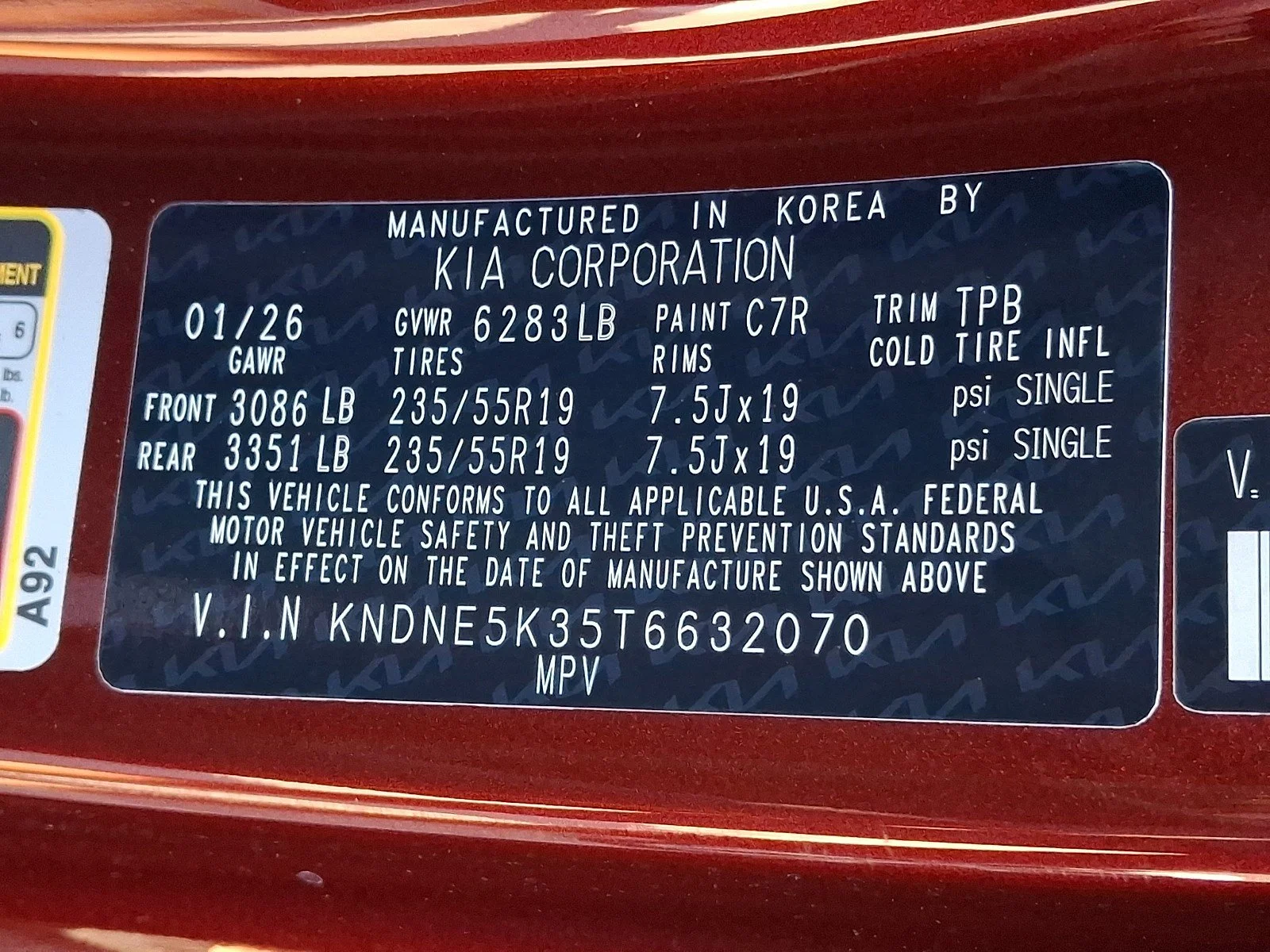 New 2026 Flare Red Kia SX image 13