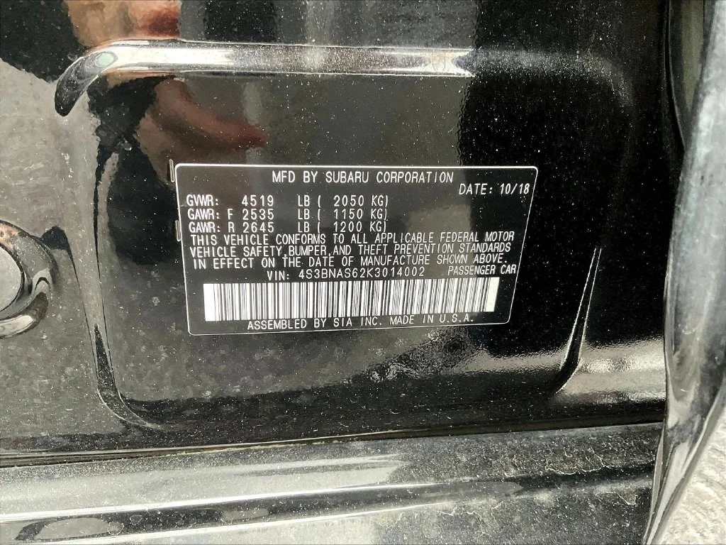 Used 2019 Crystal Black Silica Subaru 2.5i image 7