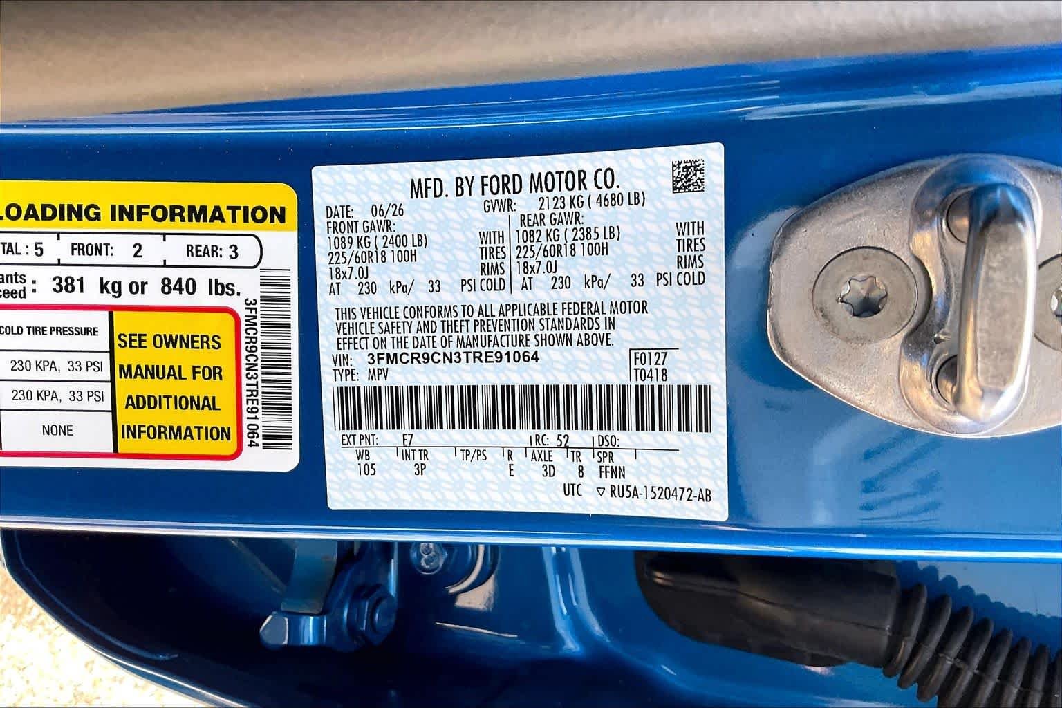 New 2026 Velocity Blue Metallic Ford Outer Banks® image 21