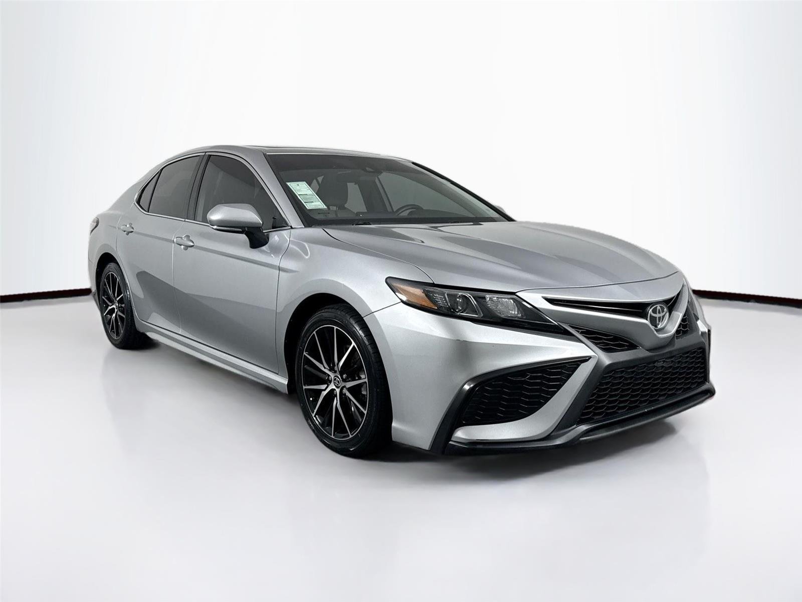 Certified Used 2021 Celestial Silver Metallic Toyota SE image 8