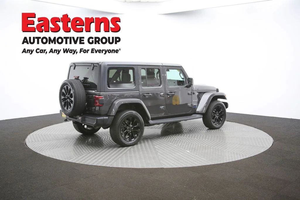 Used 2021 Gray Jeep Unlimited Sahara 4xe image 42