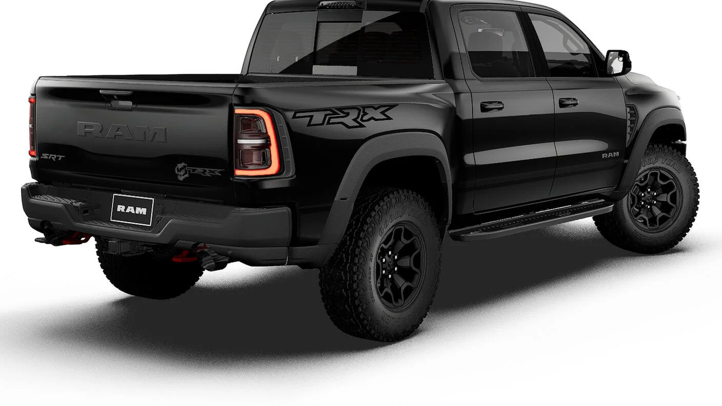 New 2027 Diamond Black Crystal Pearl-Coat Exterior Paint RAM TRX SRT image 2