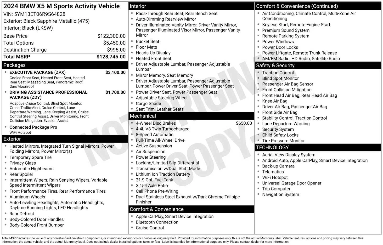 Used 2024 Black Sapphire Metallic BMW Competition image 22
