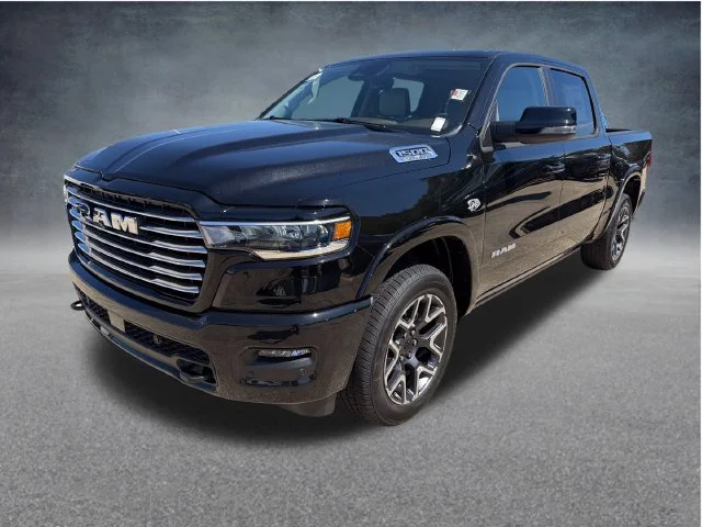 New 2027 Diamond Black Crystal Pearl-Coat Exterior Paint RAM Laramie image 3