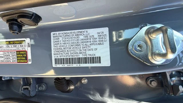 New 2026 Sonic Gray Pearl Honda RTL image 33