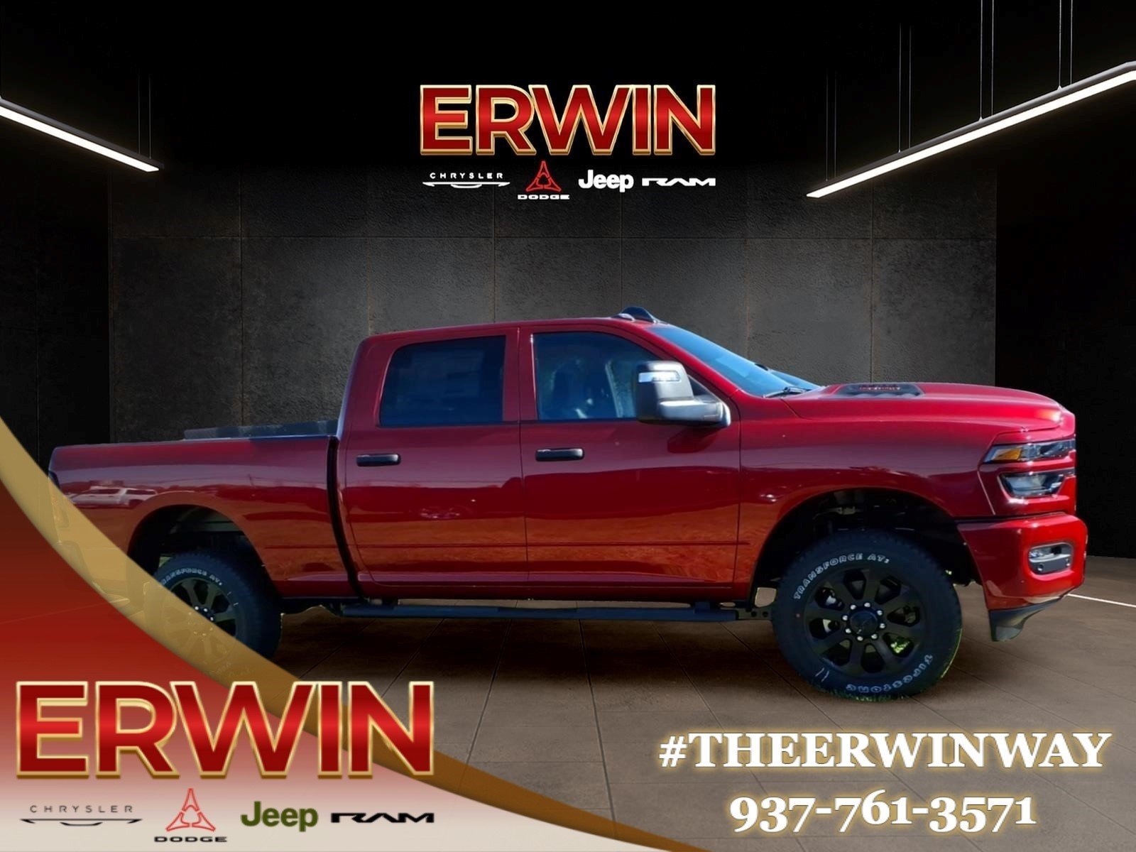 New 2026 Molten Red Pearl-Coat Exterior Paint RAM Tradesman image 7
