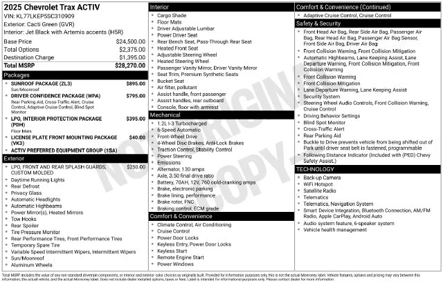 Used 2025 Green Chevrolet ACTIV image 7