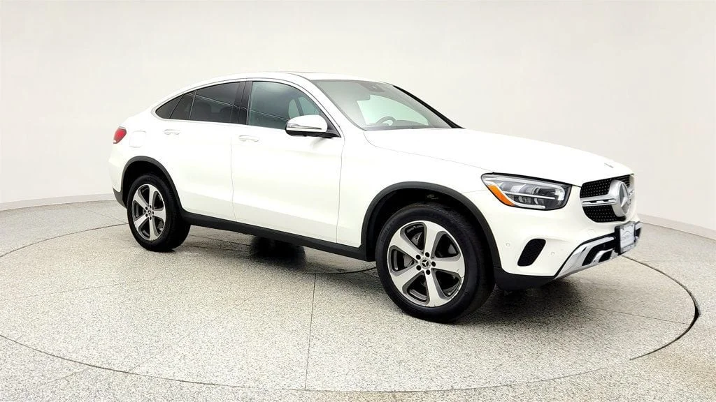 Used 2023 Polar White Mercedes-Benz GLC 300 4MATIC® Coupe w/ Burmester Surround Sound image 3