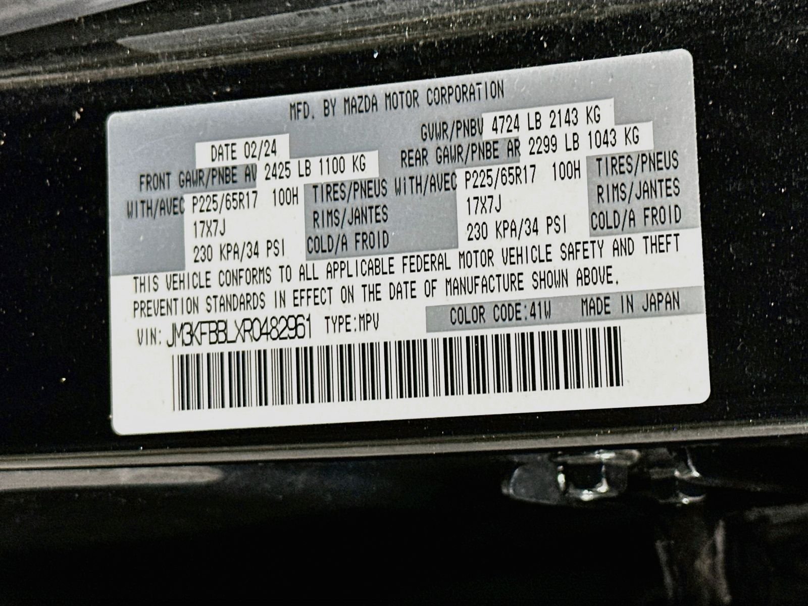 Certified Used 2024 Jet Black Mazda 2.5 S Select Package AWD 1-Owner with Heated Seats image 32