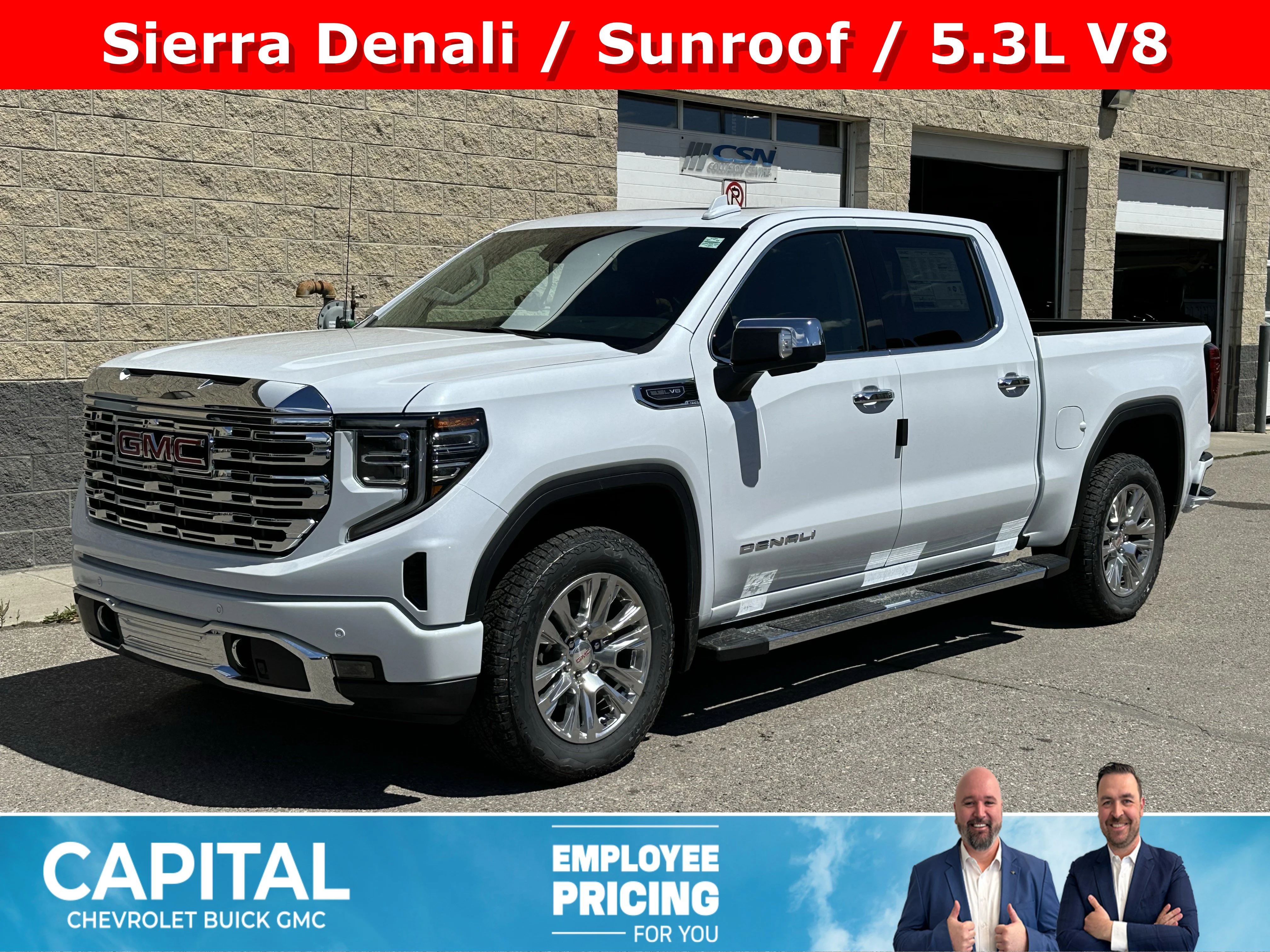 New 2026 Glacier White Tricoat GMC Denali image 1