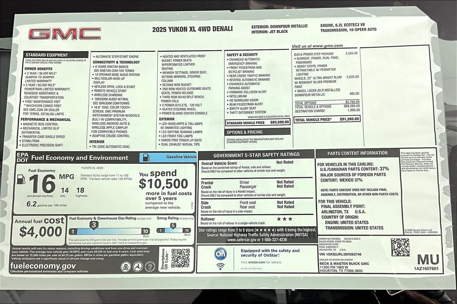 Used 2025 Downpour Metallic GMC Denali image 21