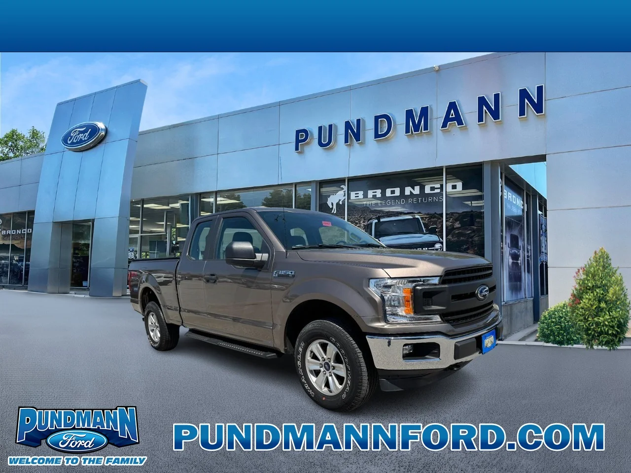 Used 2018 Stone Gray Ford 4WD SuperCab 6.5' Box image 1