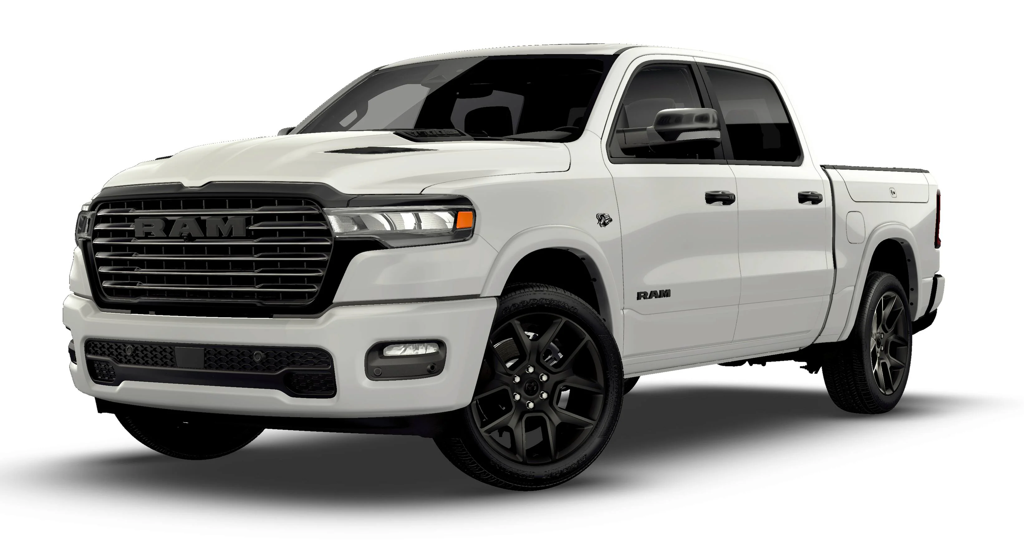 New 2026 Bright White Clear-Coat Exterior Paint RAM Laramie image 13