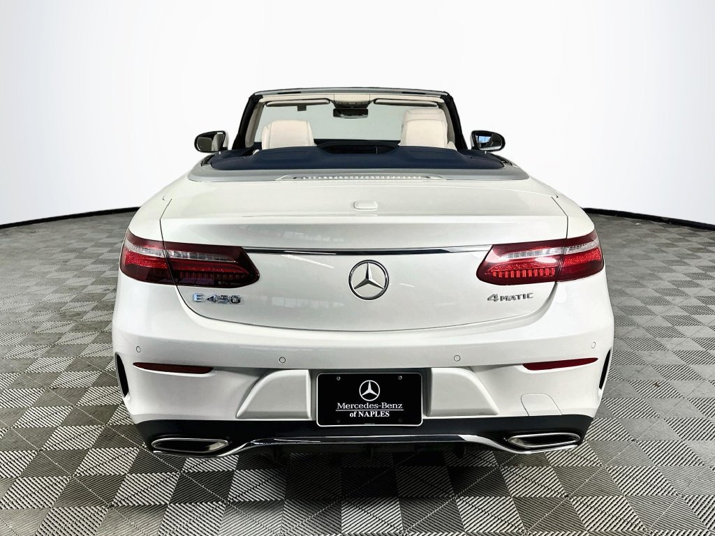 Used 2019 White Mercedes-Benz E 450 CONVERTIBLE BLUE TOP YACHT BLUE LEATHER INT. image 6