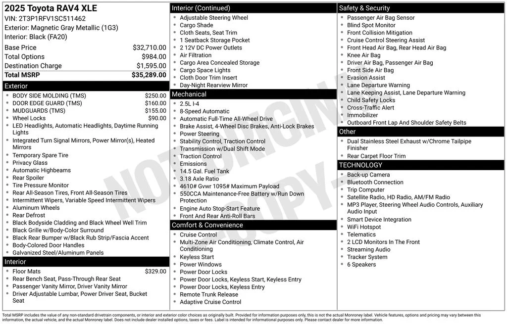Used 2025 Gray Toyota XLE image 11
