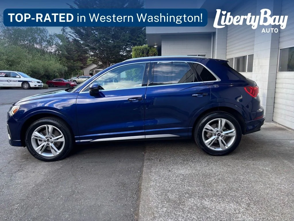 Used 2023 Blue Audi Premium Plus image 3