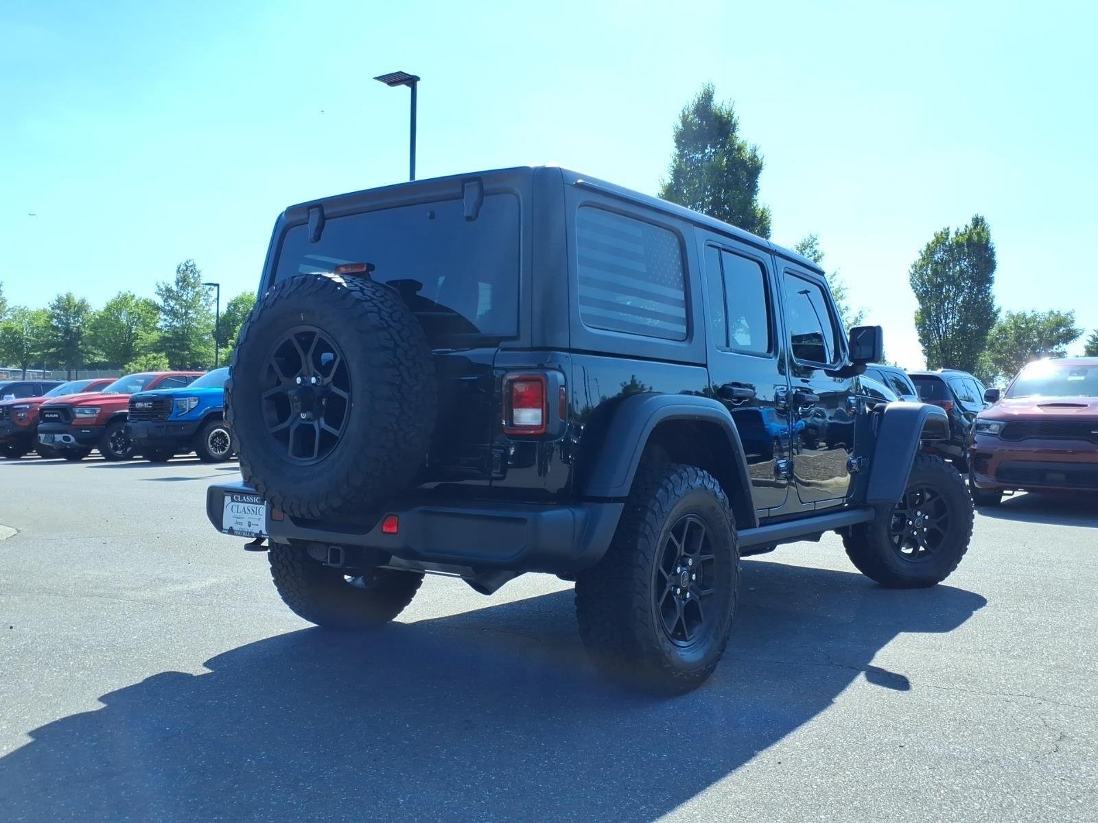 Used 2024 Black Clearcoat Jeep Willys image 2