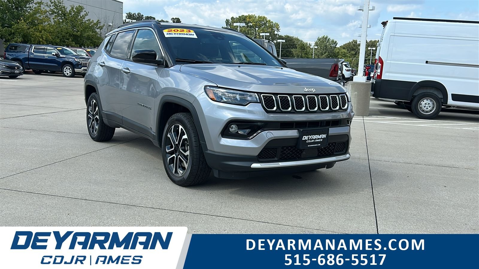 Certified Used 2023 Silver Jeep Limited image 1