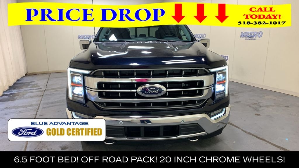 Certified Used 2022 Blue Metallic Ford Lariat image 46