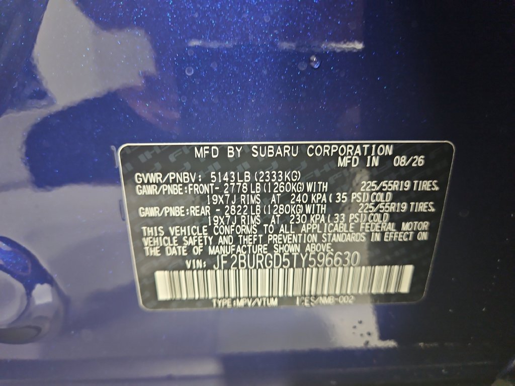 New 2026 Blue Subaru Limited XT image 30