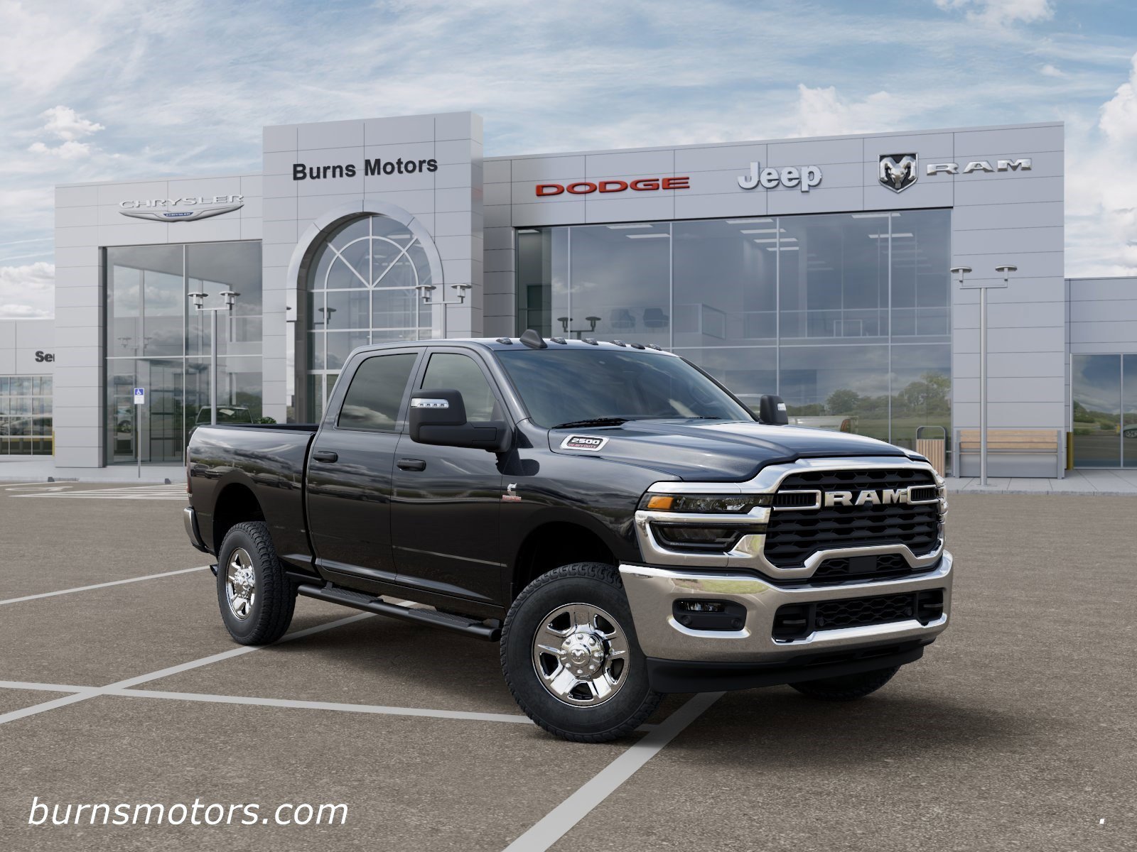 New 2026 Diamond Black Crystal Pearl-Coat Exterior Paint RAM Tradesman image 5