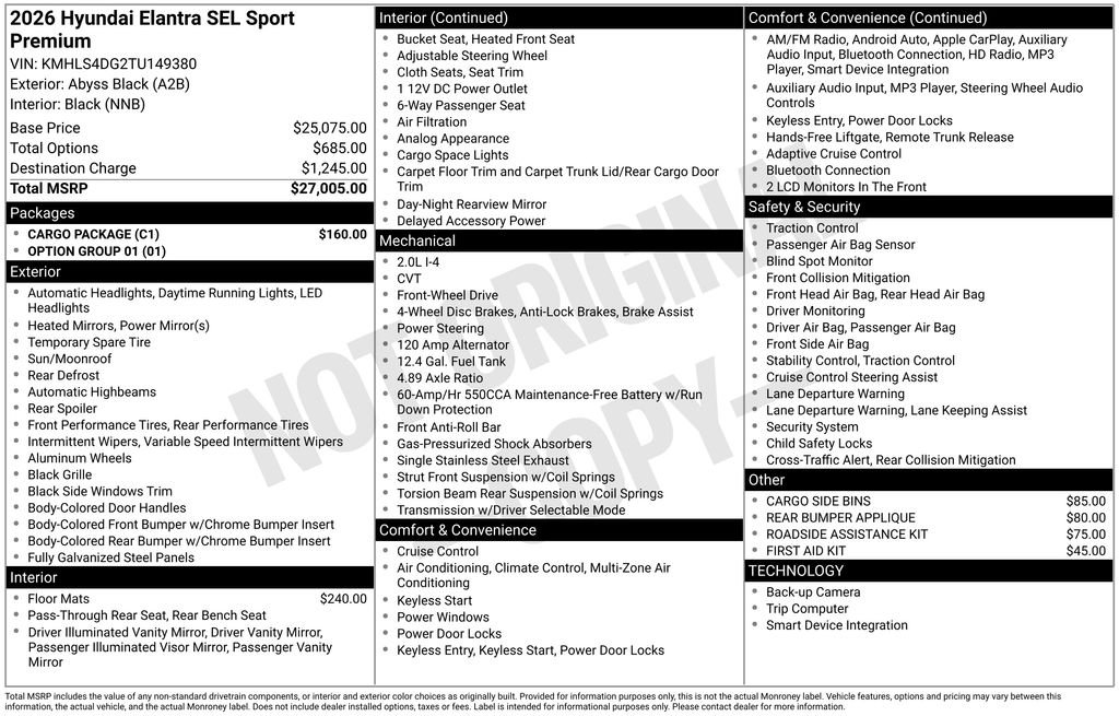 2026 Hyundai Elantra SEL - Photo 23