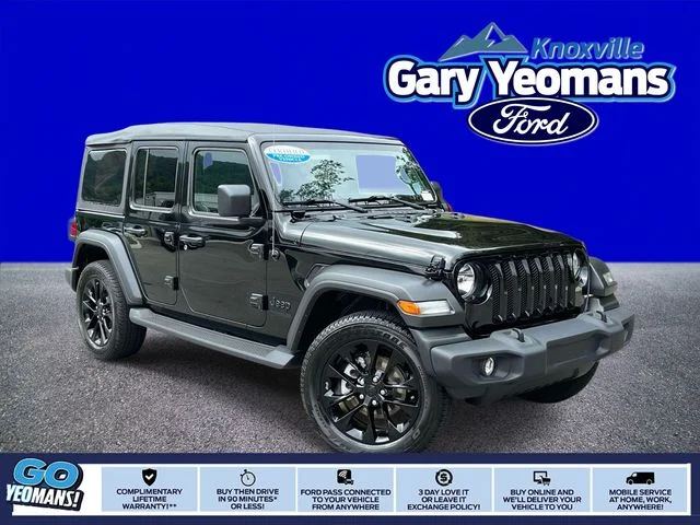 Certified Used 2022 Black Clearcoat Jeep Unlimited Sport S image 1