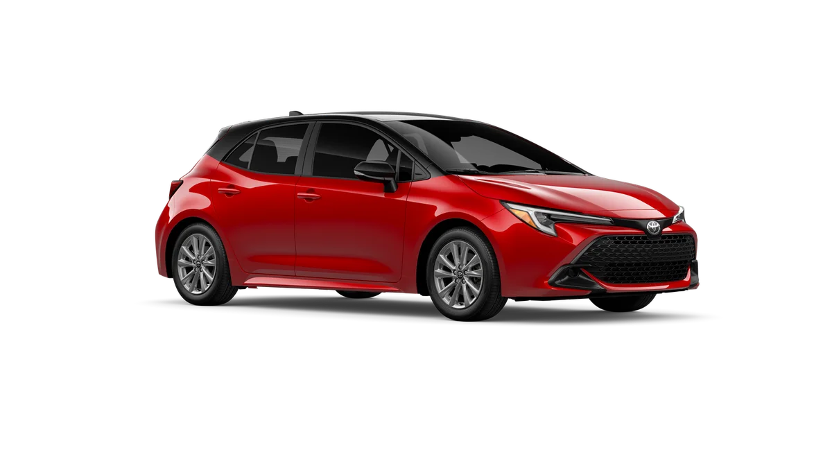 New 2027 Finish Line Red with Black roof Toyota SE image 14