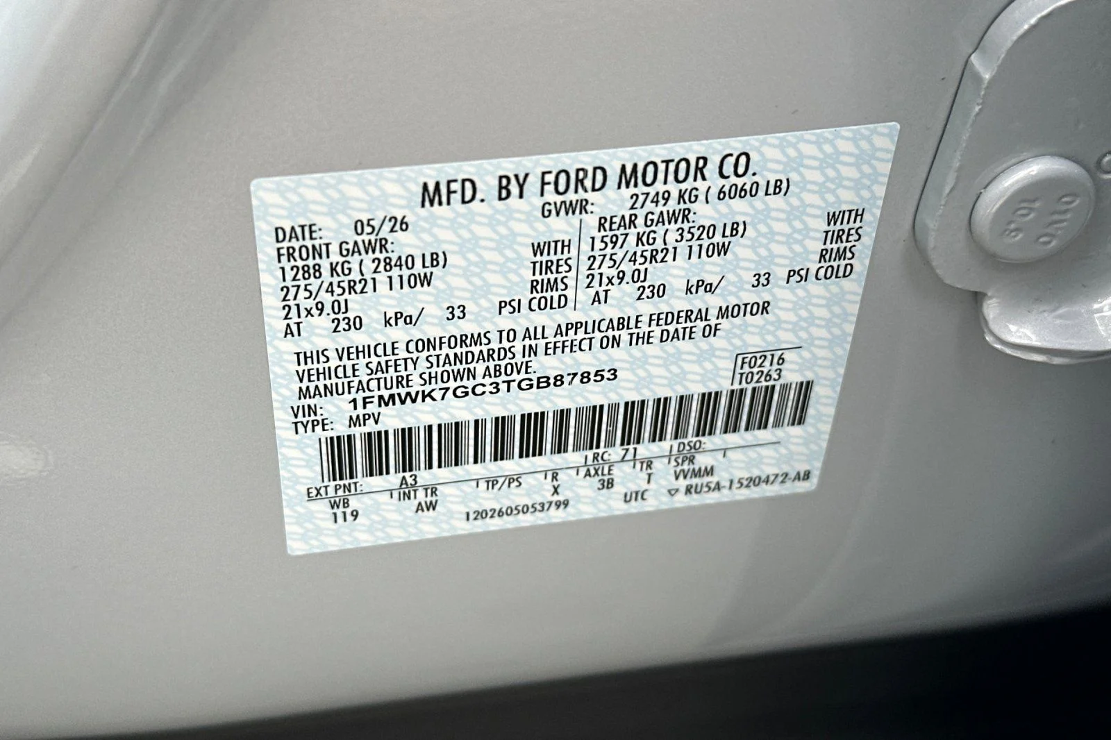 New 2026 Space White Metallic Ford ST image 28