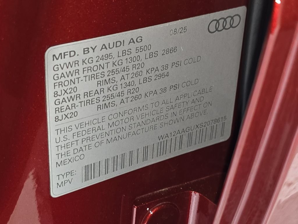 Used 2025 Red Audi 2.0T Premium Plus image 39
