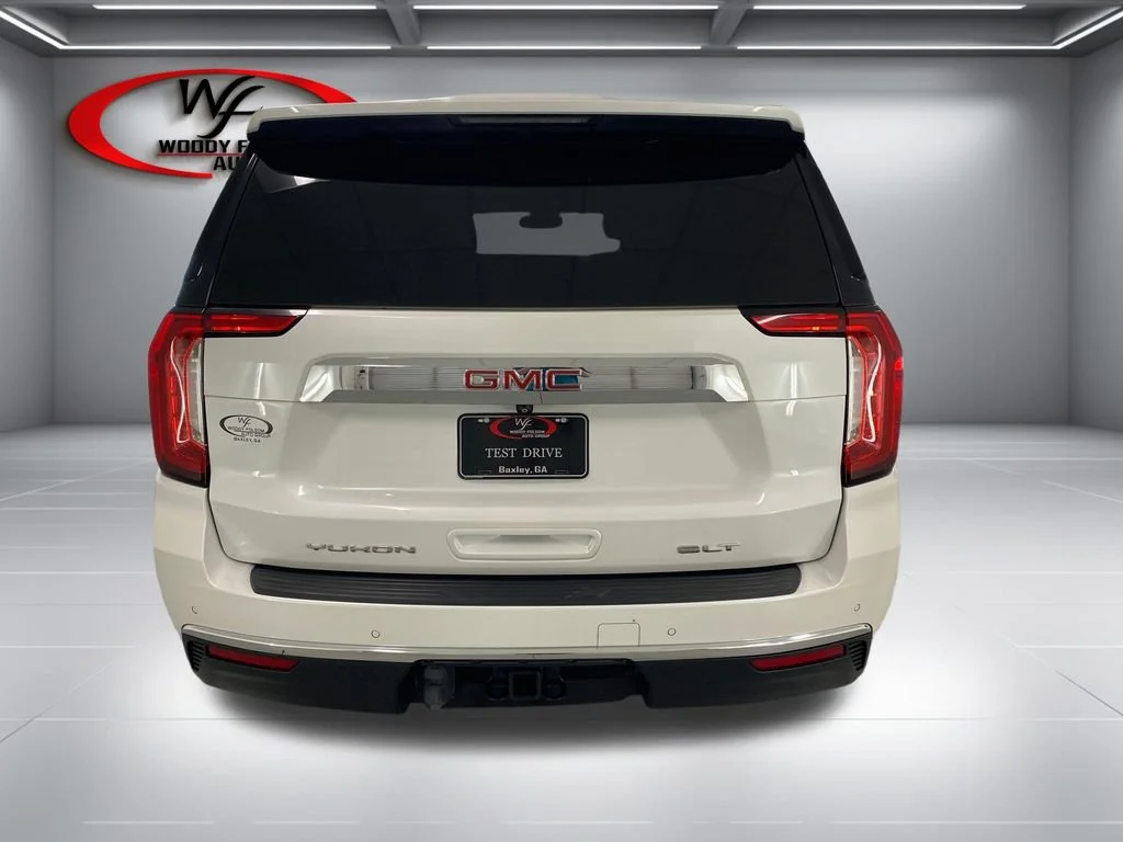 Used 2022 WHITE FROST TRICOAT GMC SLT image 7