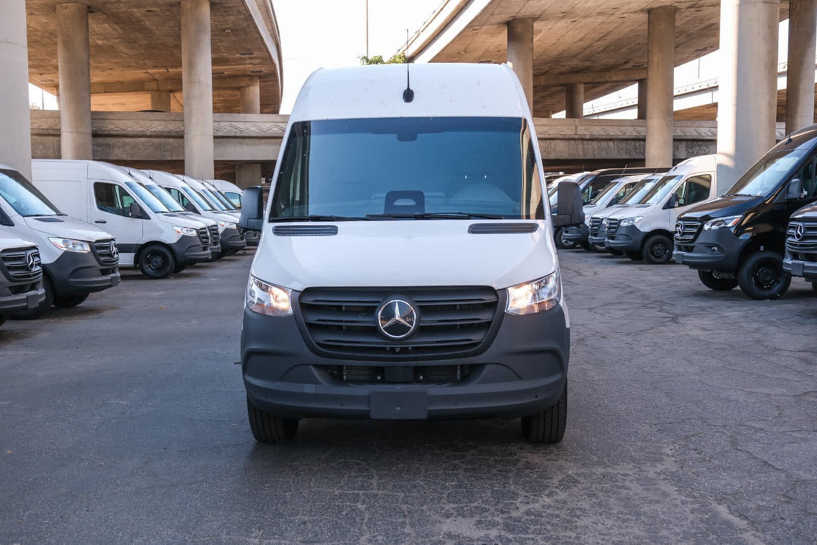 New 2025 Arctic White Mercedes-Benz Cargo 170 WB High Roof RWD Electric Motor image 2