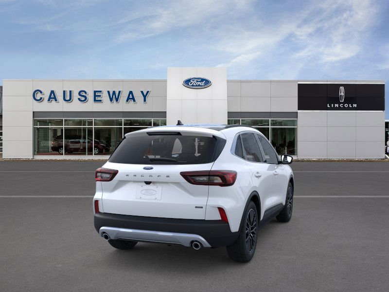 New 2025 Star White Metallic Tri-coat Ford Plug-in Hybrid image 8