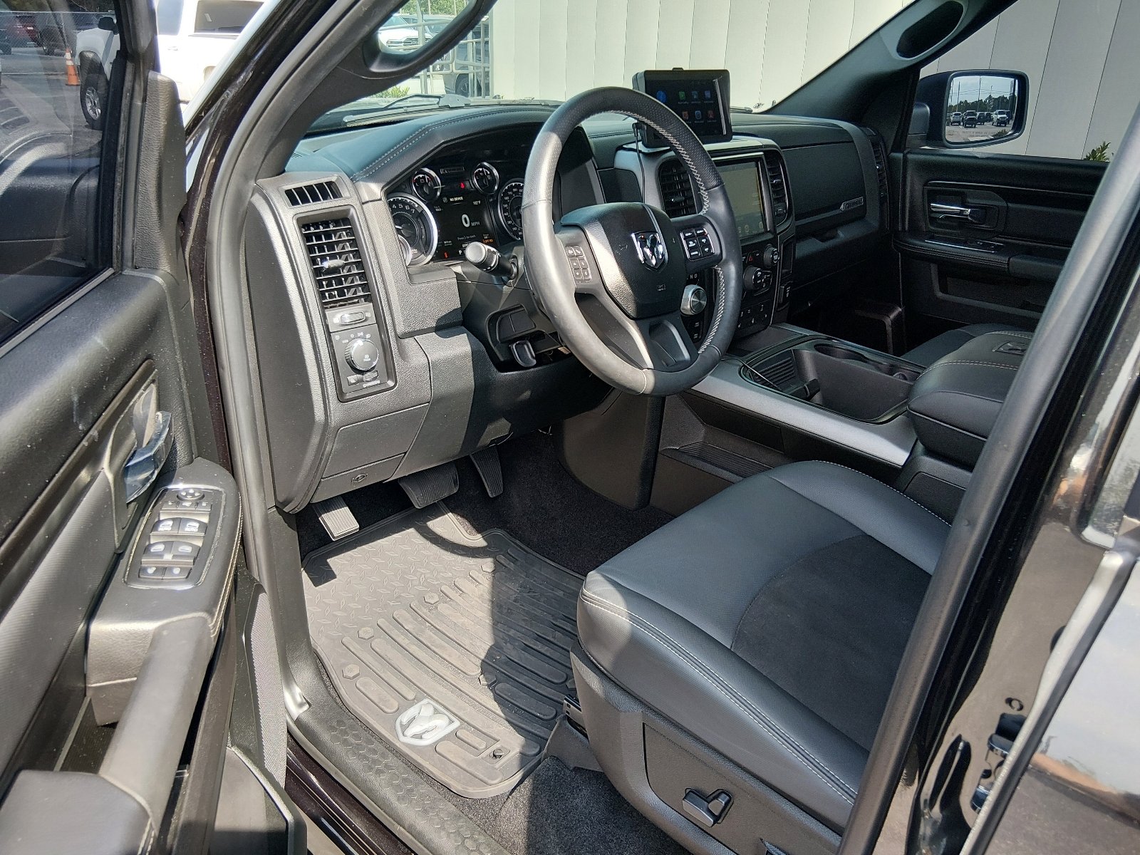 Used 2017 Brilliant Black Crystal Pearl Coat Ram 4x4 Rebel 4dr Crew Cab 5.5 ft. SB Pickup image 9