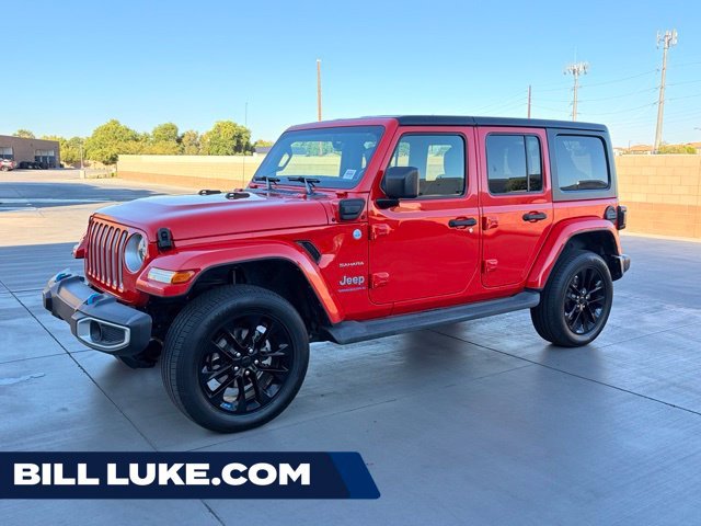 Used 2023 Red Jeep Sahara 4xe image 1