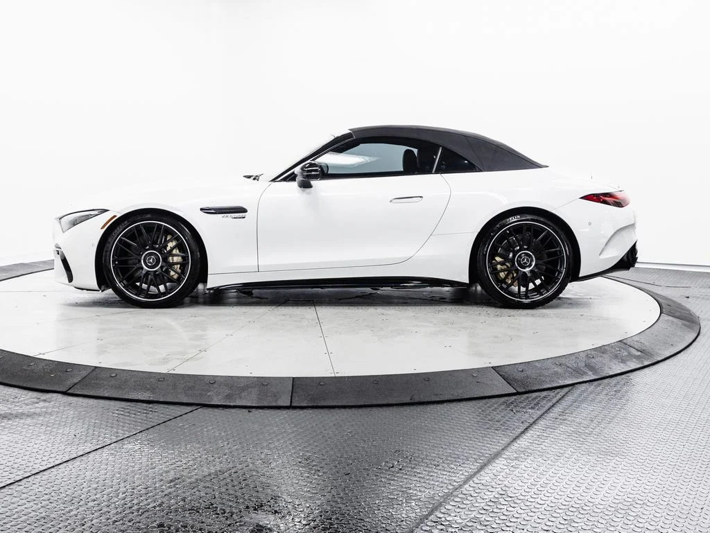 Used 2022 MANUFAKTUR Moonlight White Metallic Mercedes-Benz SL 55 AMG® image 4