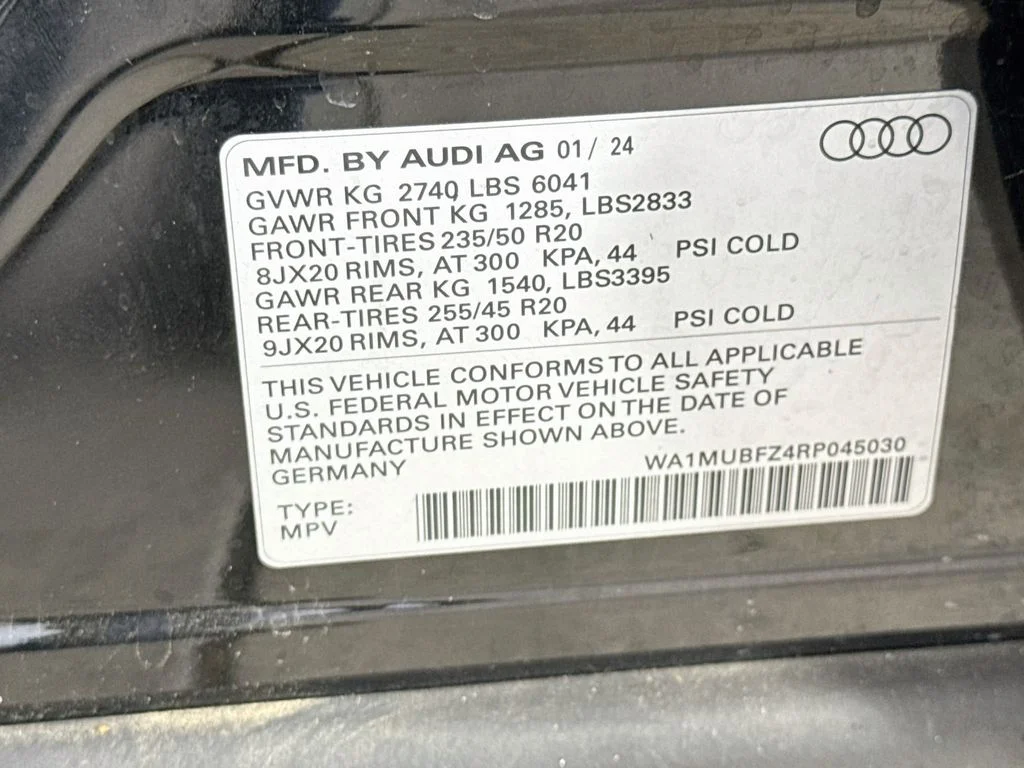 Used 2024 Black Audi Prestige image 32