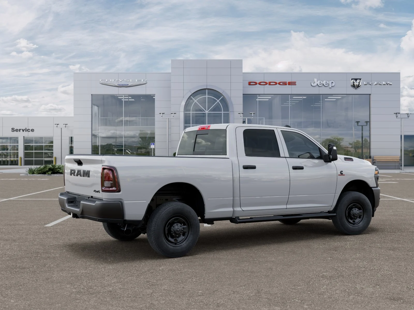 New 2025 Bright White Clear-Coat Exterior Paint RAM Tradesman image 33